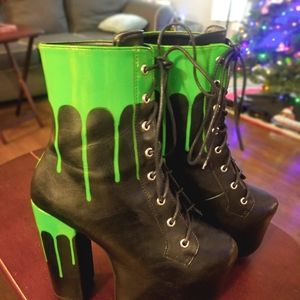 Dolls Kill Slime Time Boots